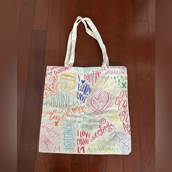 BOUTINE x LOS ANGELES extra thick canvas tote bag new 16” x 16” 10” drop - Picture 1 of 7